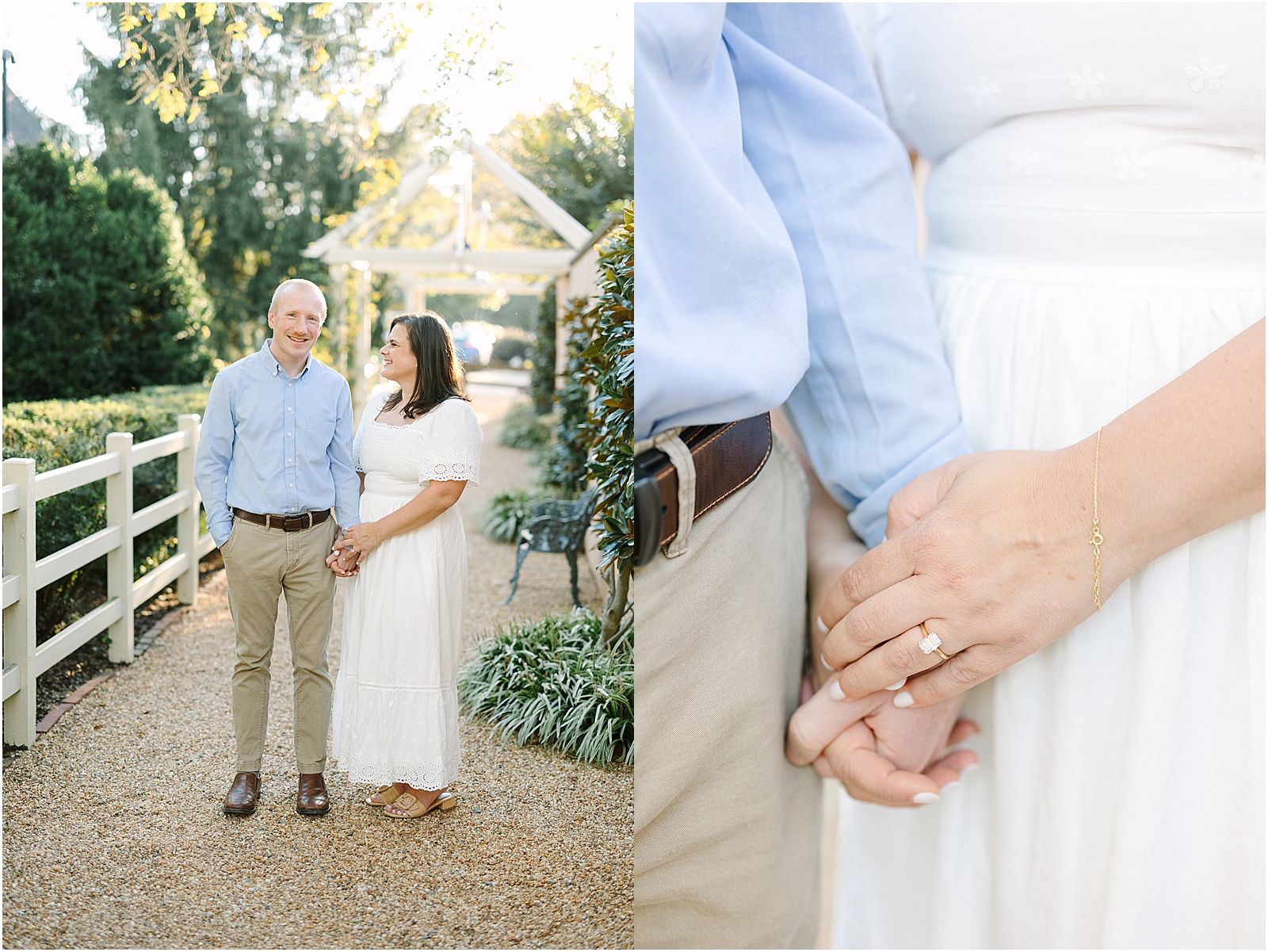 engagement photos with stephanie and kevin in middleburg, virginia.